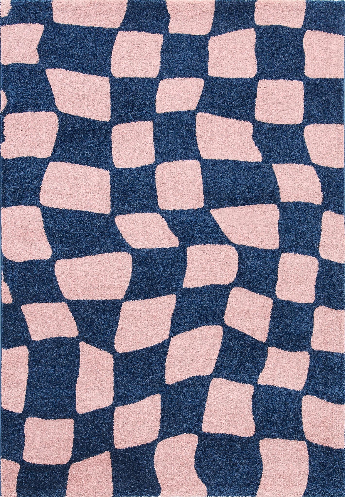Tapis vintage année 70 - Bleu - Groovy GROOVY