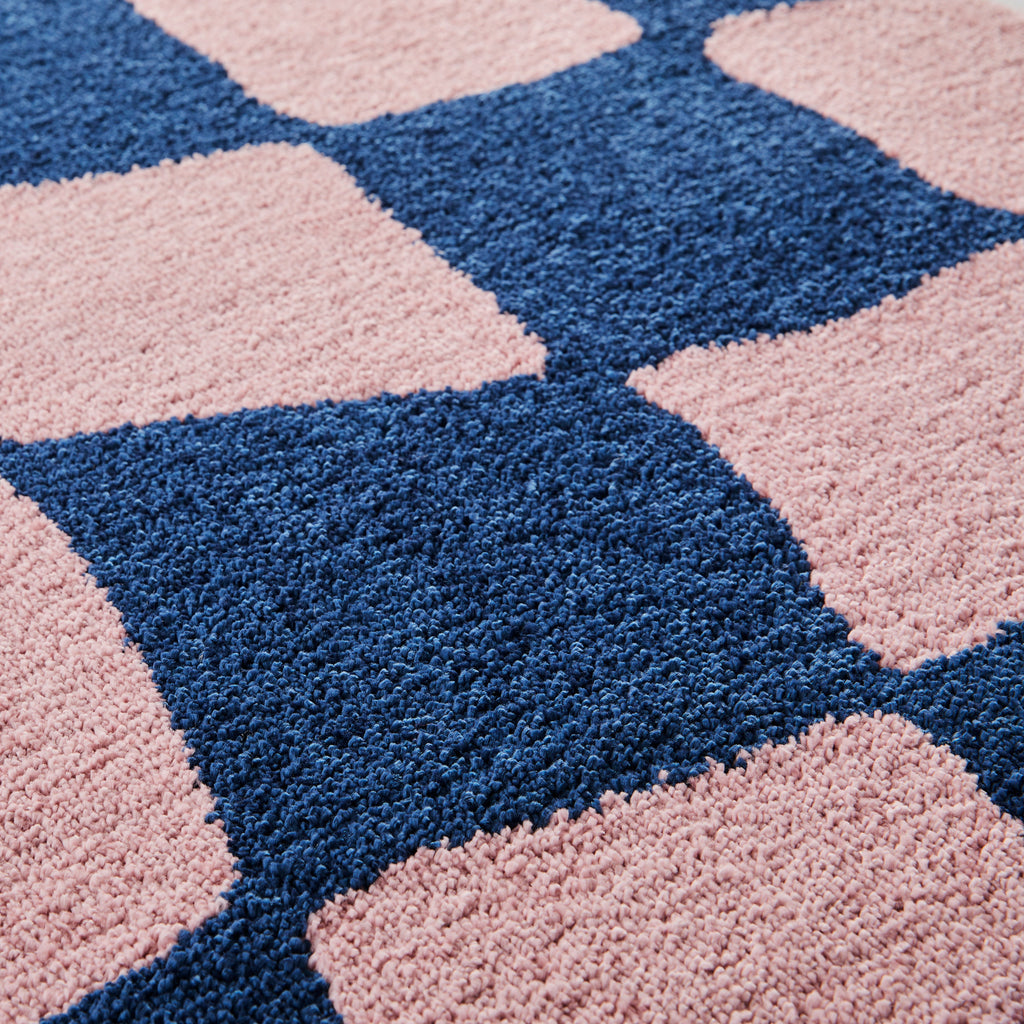 Tapis vintage année 70 - Bleu - Groovy GROOVY