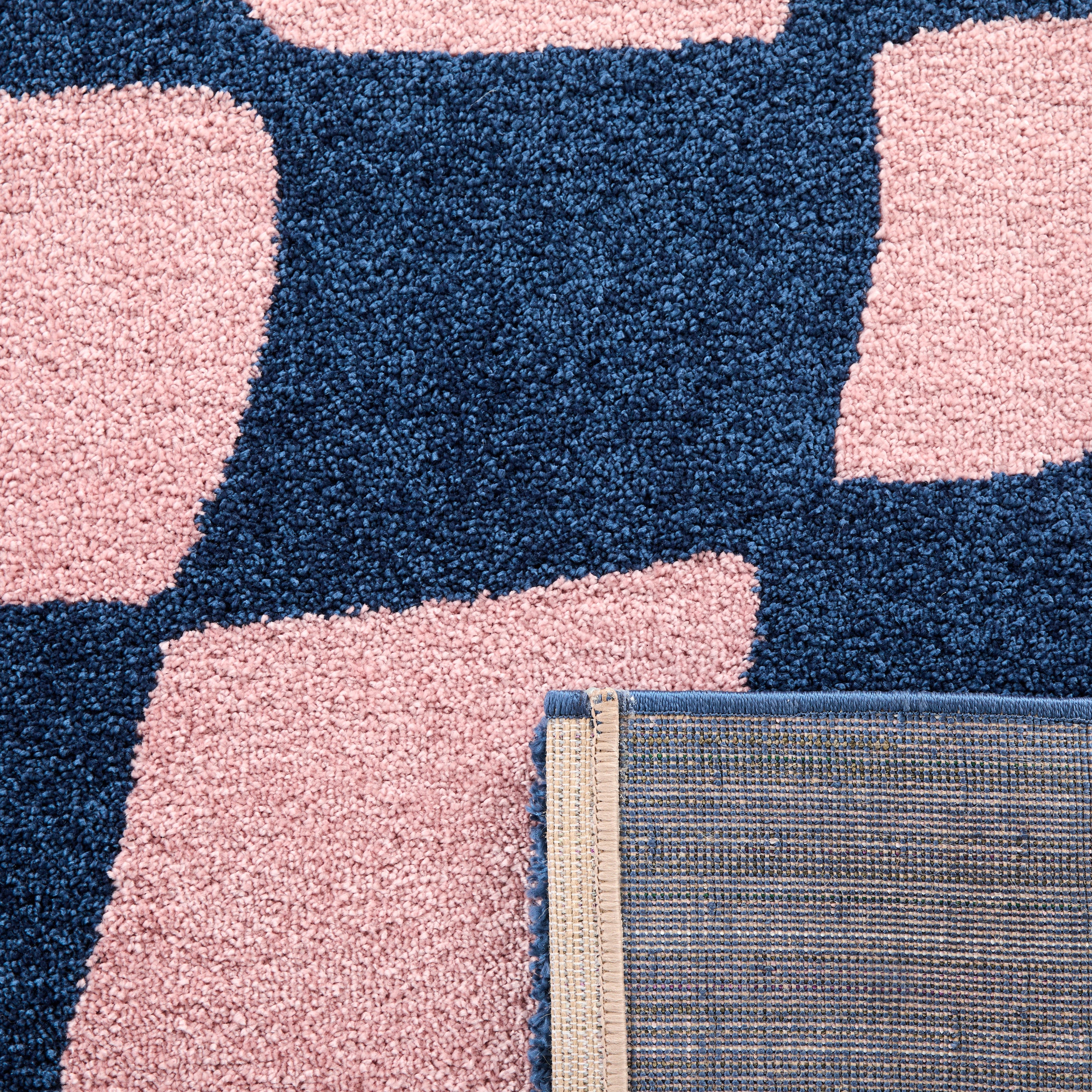 Tapis vintage année 70 - Bleu - Groovy GROOVY