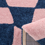 Tapis vintage année 70 - Bleu - Groovy GROOVY