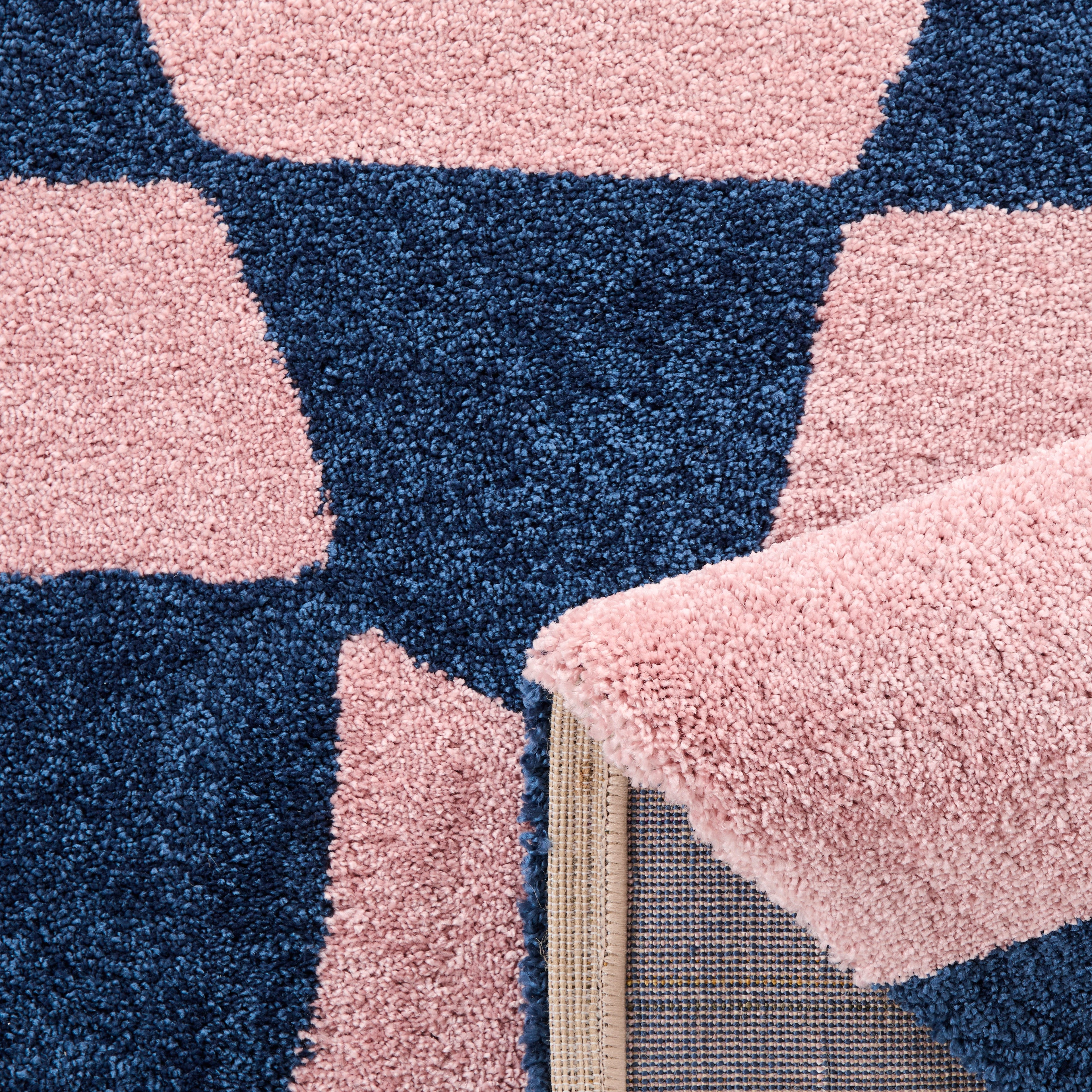 Tapis vintage année 70 - Bleu - Groovy GROOVY