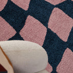 Tapis vintage année 70 - Bleu - Groovy GROOVY