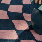 Tapis vintage année 70 - Bleu - Groovy GROOVY