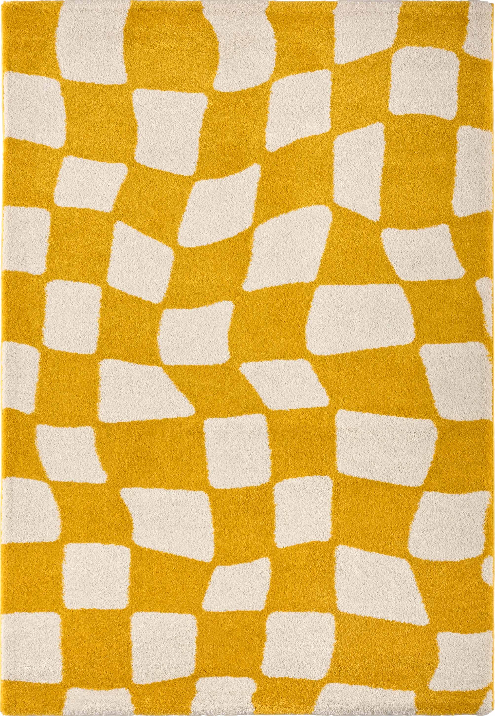 Tapis vintage année 70 - Jaune- Groovy GROOVY