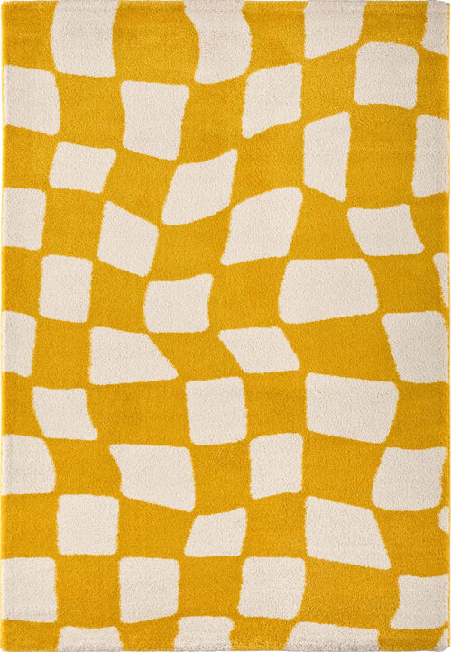 Tapis vintage année 70 - Jaune- Groovy GROOVY