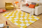 Tapis vintage année 70 - Jaune- Groovy GROOVY