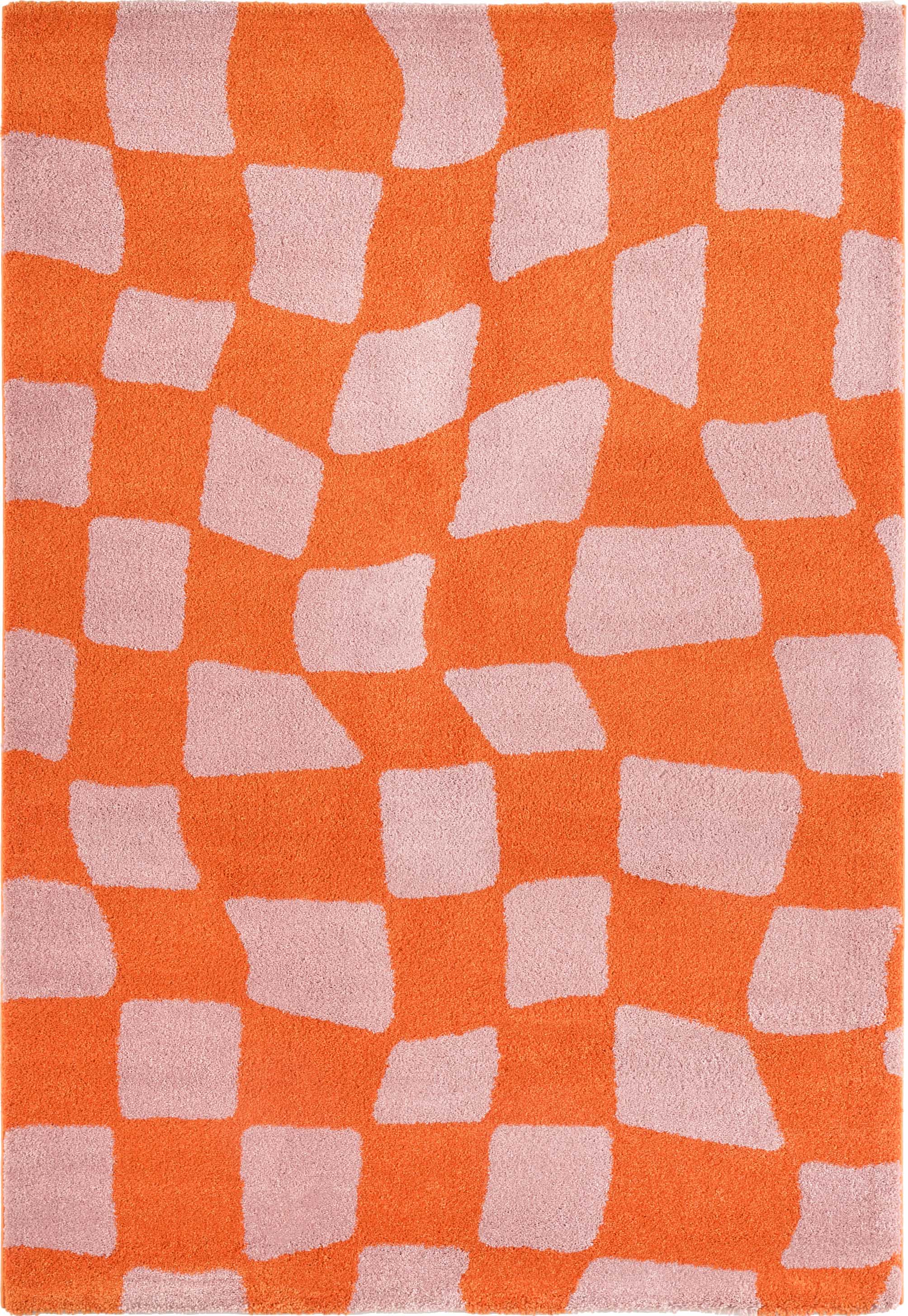 Tapis vintage année 70 - Orange- Groovy GROOVY
