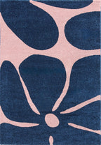 Tapis salon vintage année 70 - Bleu - Groovy GROOVY