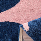 Tapis salon vintage année 70 - Bleu - Groovy GROOVY