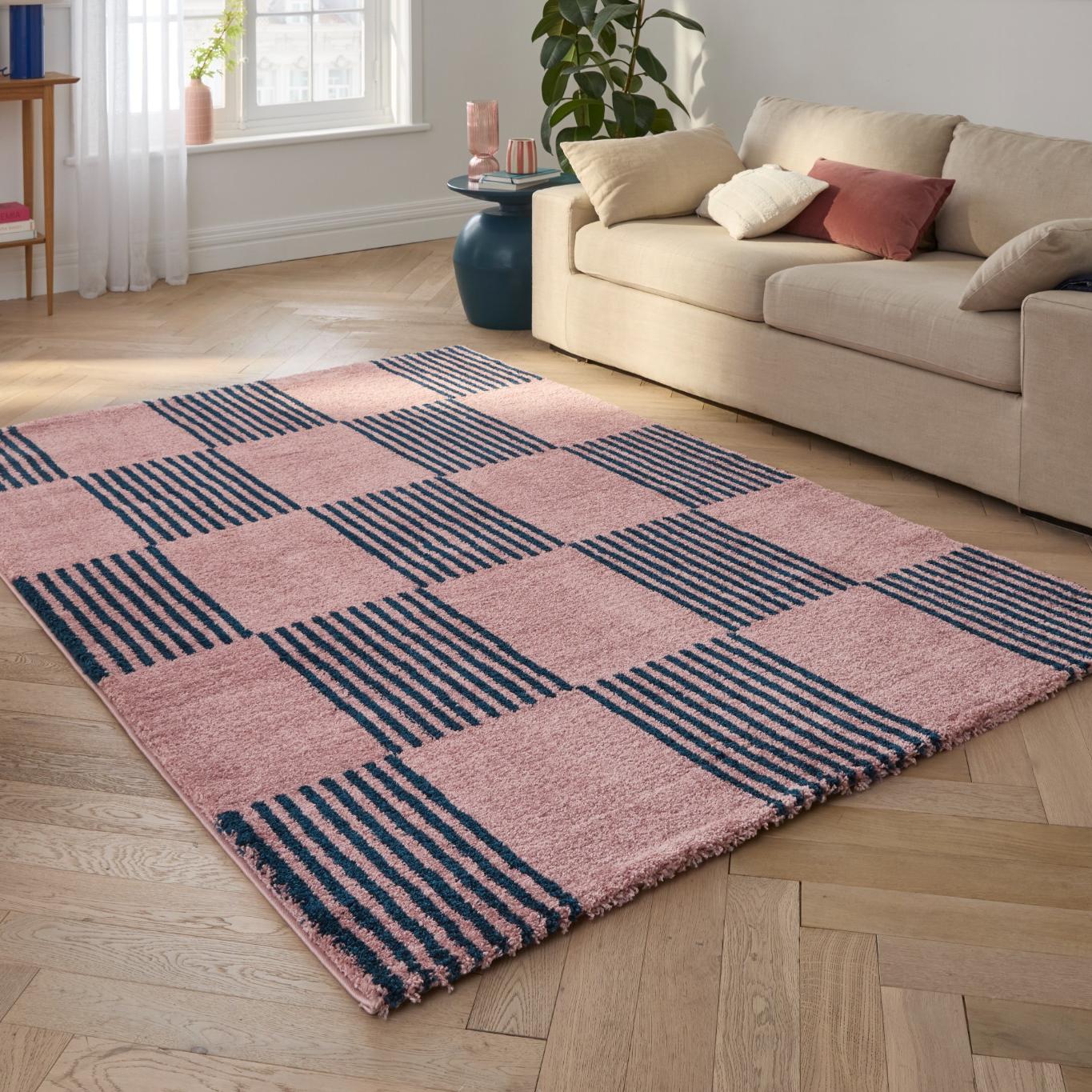 Tapis salon vintage année 70 - Bleu - Groovy (Copie) GROOVY