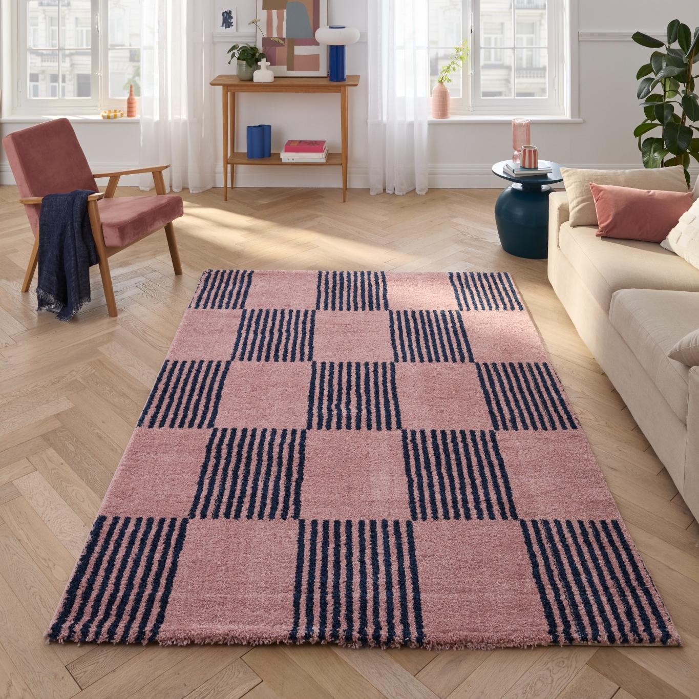 Tapis salon vintage année 70 - Bleu - Groovy (Copie) GROOVY