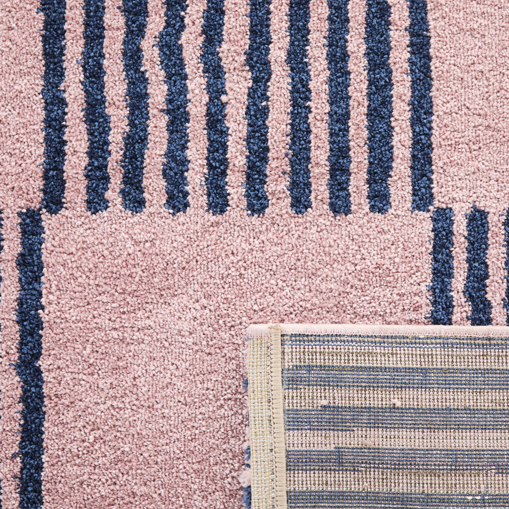 Tapis salon vintage année 70 - Bleu Rayé - Groovy GROOVY