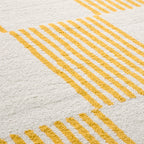 Tapis salon vintage année 70 - Jaune rayé - Groovy GROOVY