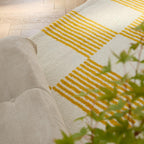 Tapis salon vintage année 70 - Jaune rayé - Groovy GROOVY