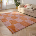 Tapis salon vintage année 70 - Orange Rayé - Groovy GROOVY