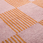 Tapis salon vintage année 70 - Orange Rayé - Groovy GROOVY