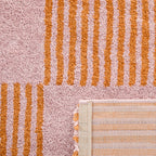 Tapis salon vintage année 70 - Orange Rayé - Groovy GROOVY