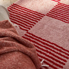 Tapis salon vintage année 70 - Rouge rayé - Groovy GROOVY