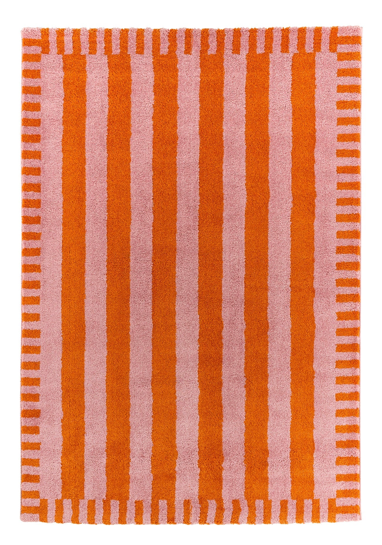 Tapis rétro - Orange rayé - Collection Groovy | Nazar Rugs GROOVY