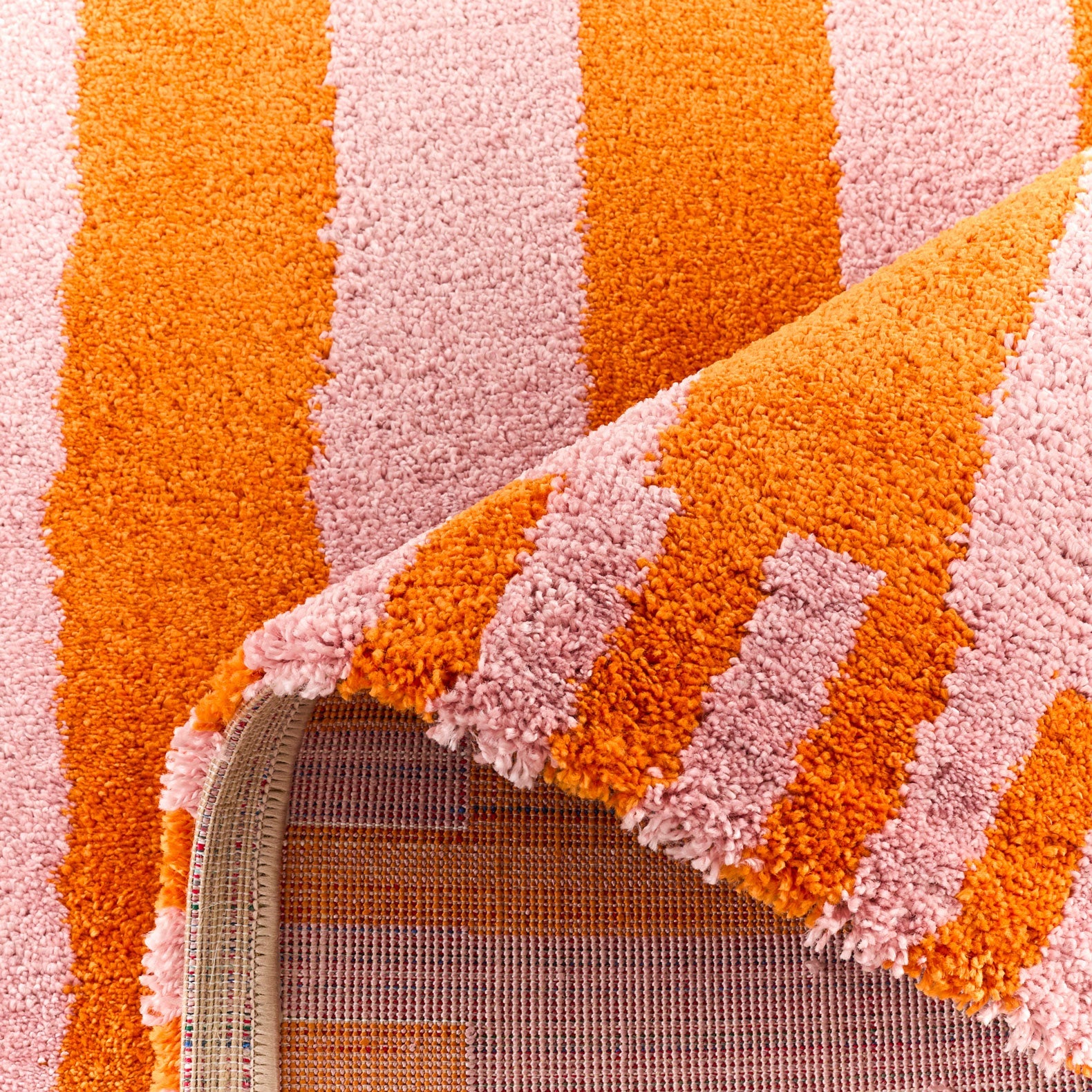 Tapis rétro - Orange rayé - Collection Groovy | Nazar Rugs GROOVY