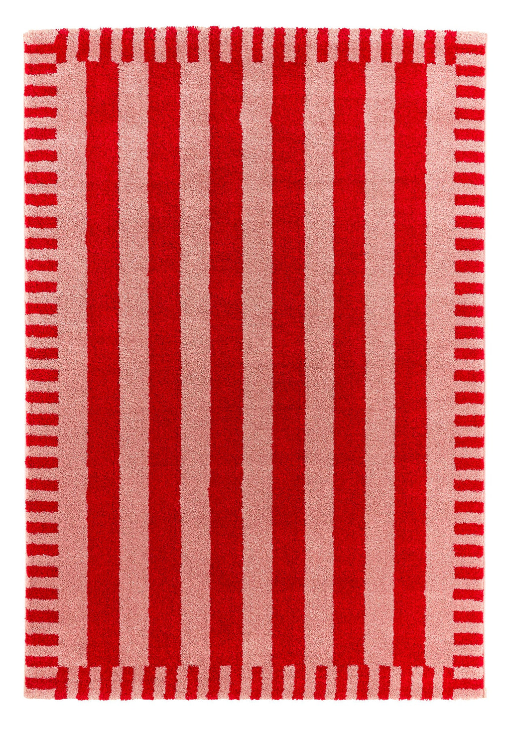 Tapis rétro - Rouge rayé - Collection Groovy | Nazar Rugs GROOVY