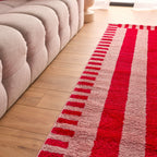 Tapis rétro - Rouge rayé - Collection Groovy | Nazar Rugs GROOVY