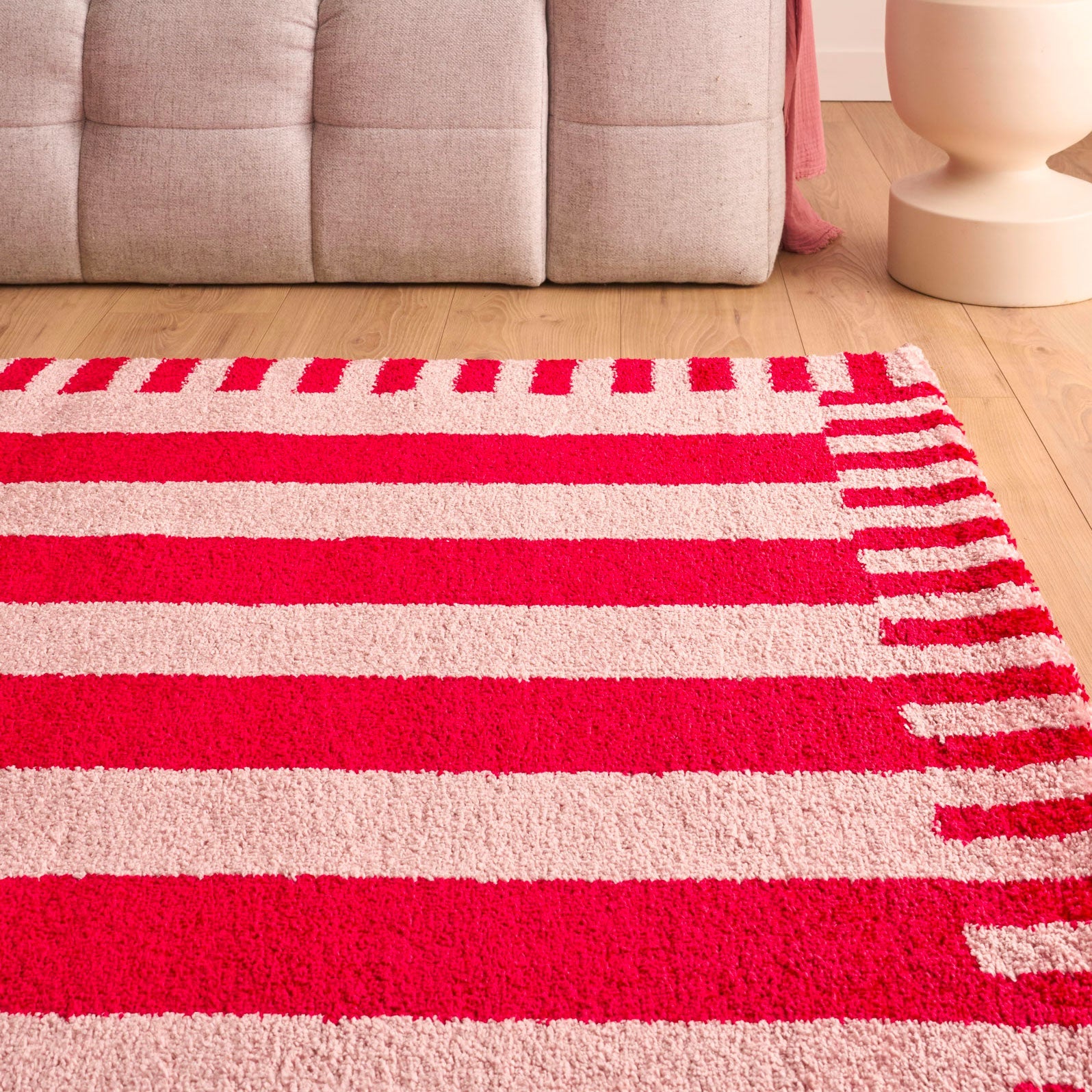 Tapis rétro - Rouge rayé - Collection Groovy | Nazar Rugs GROOVY
