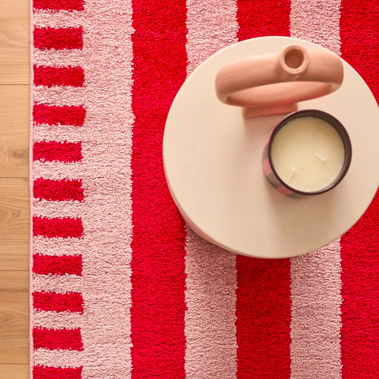 Tapis rétro - Rouge rayé - Collection Groovy | Nazar Rugs GROOVY