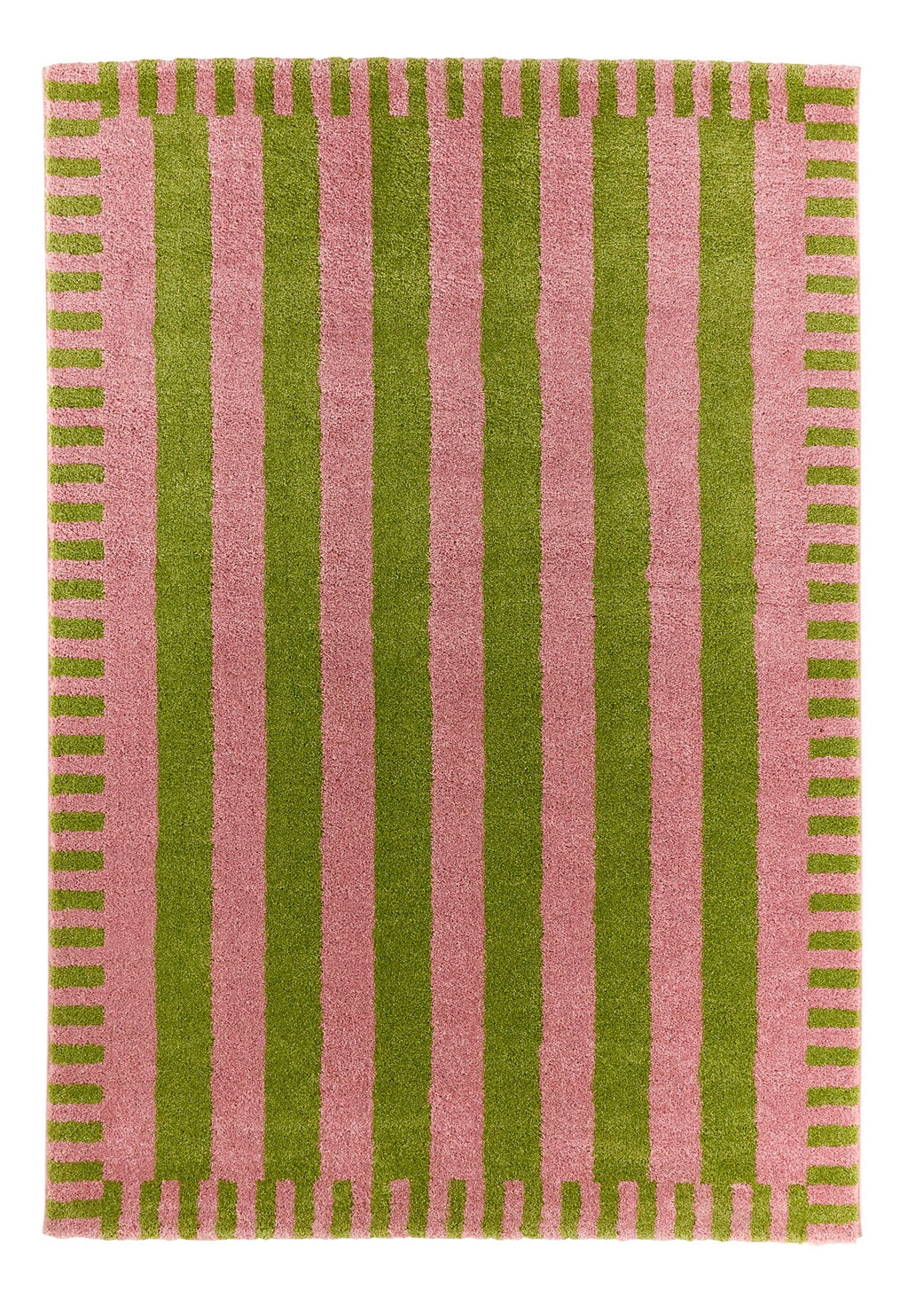 Tapis rétro - Vert rayé - Collection Groovy | Nazar Rugs GROOVY