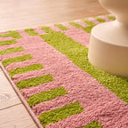 Tapis rétro - Vert rayé - Collection Groovy | Nazar Rugs GROOVY