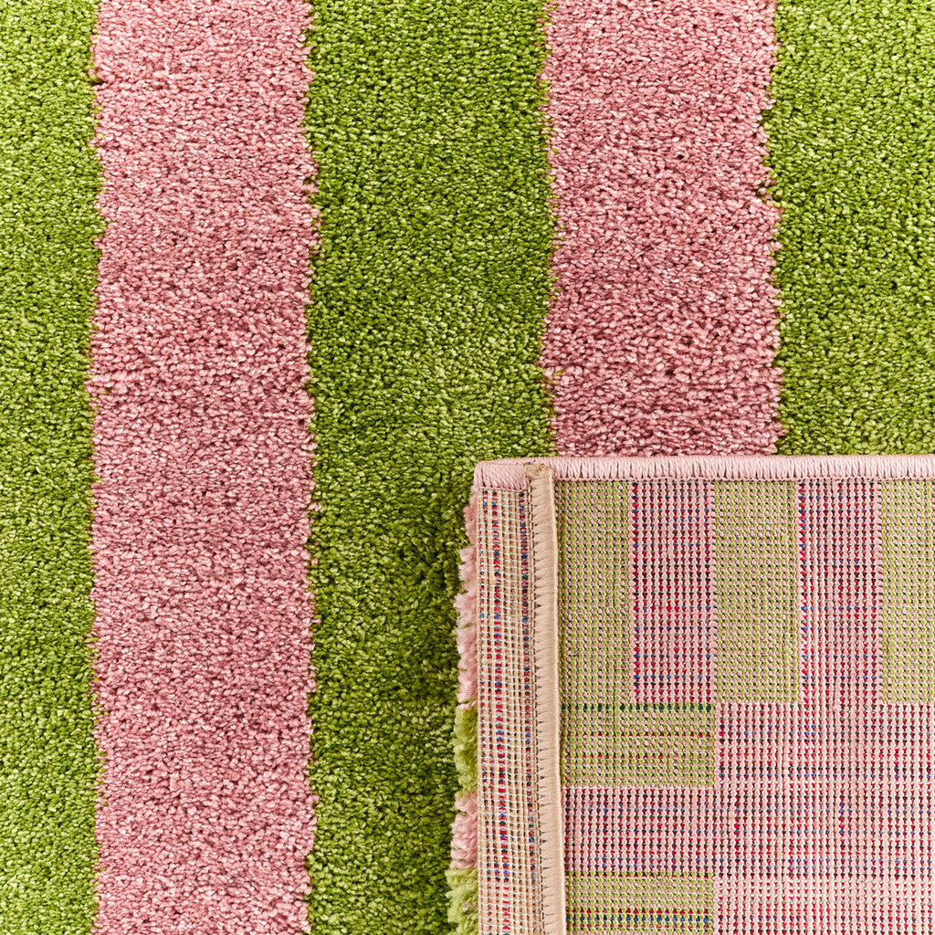 Tapis rétro - Vert rayé - Collection Groovy | Nazar Rugs GROOVY