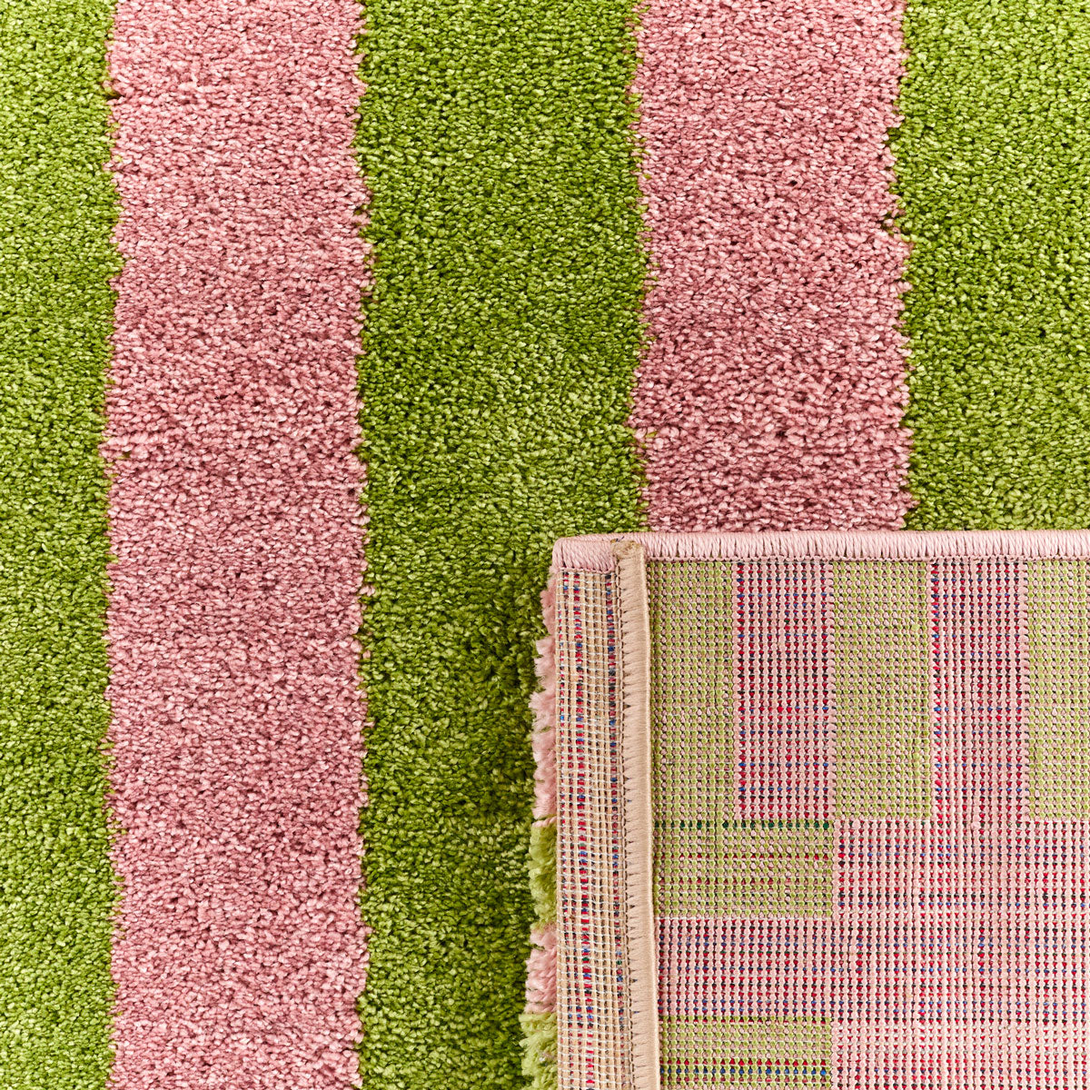 Tapis rétro - Vert rayé - Collection Groovy | Nazar Rugs GROOVY