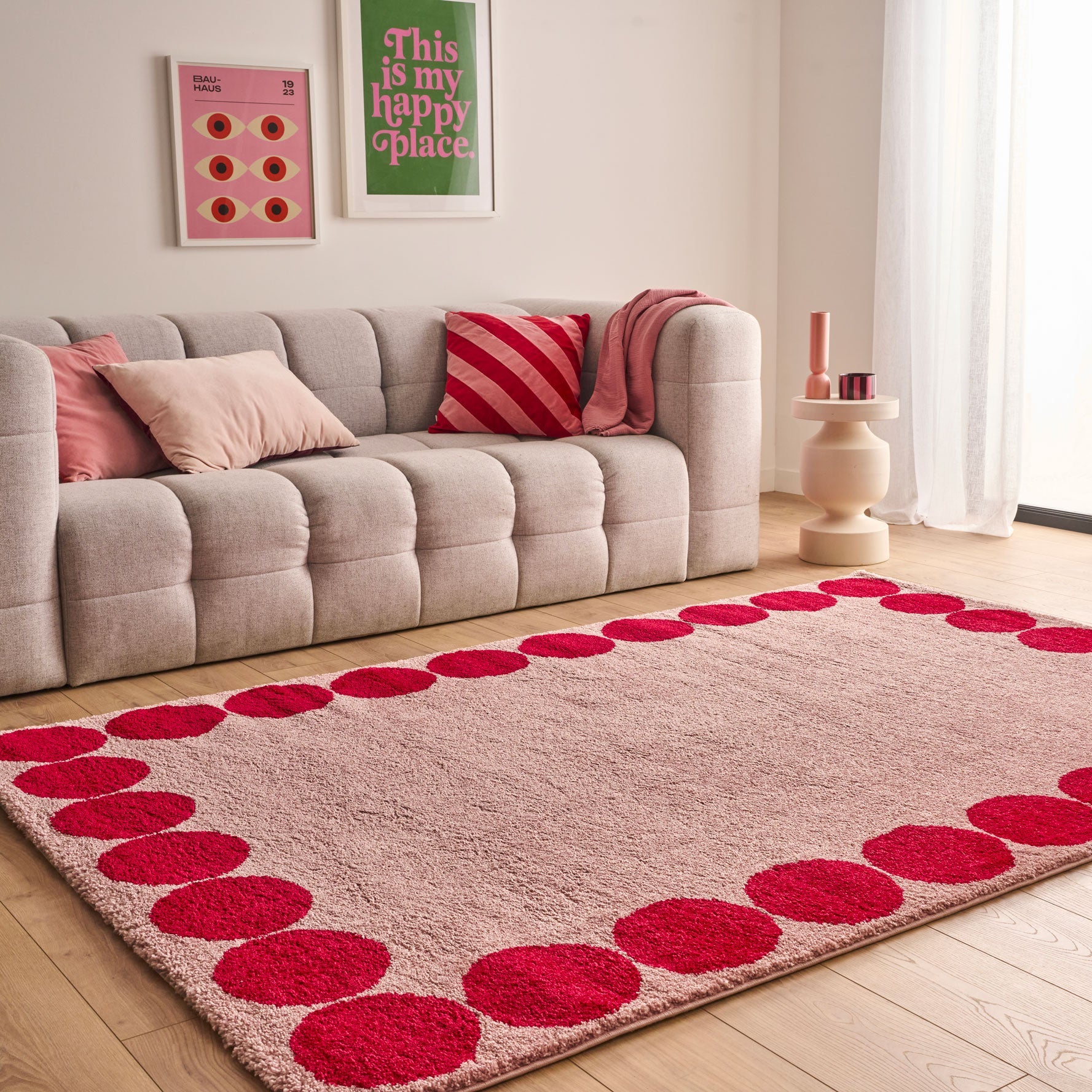 Tapis salon esprit seventies - Rose - Collection Groovy | Nazar Rugs (Copie) GROOVY