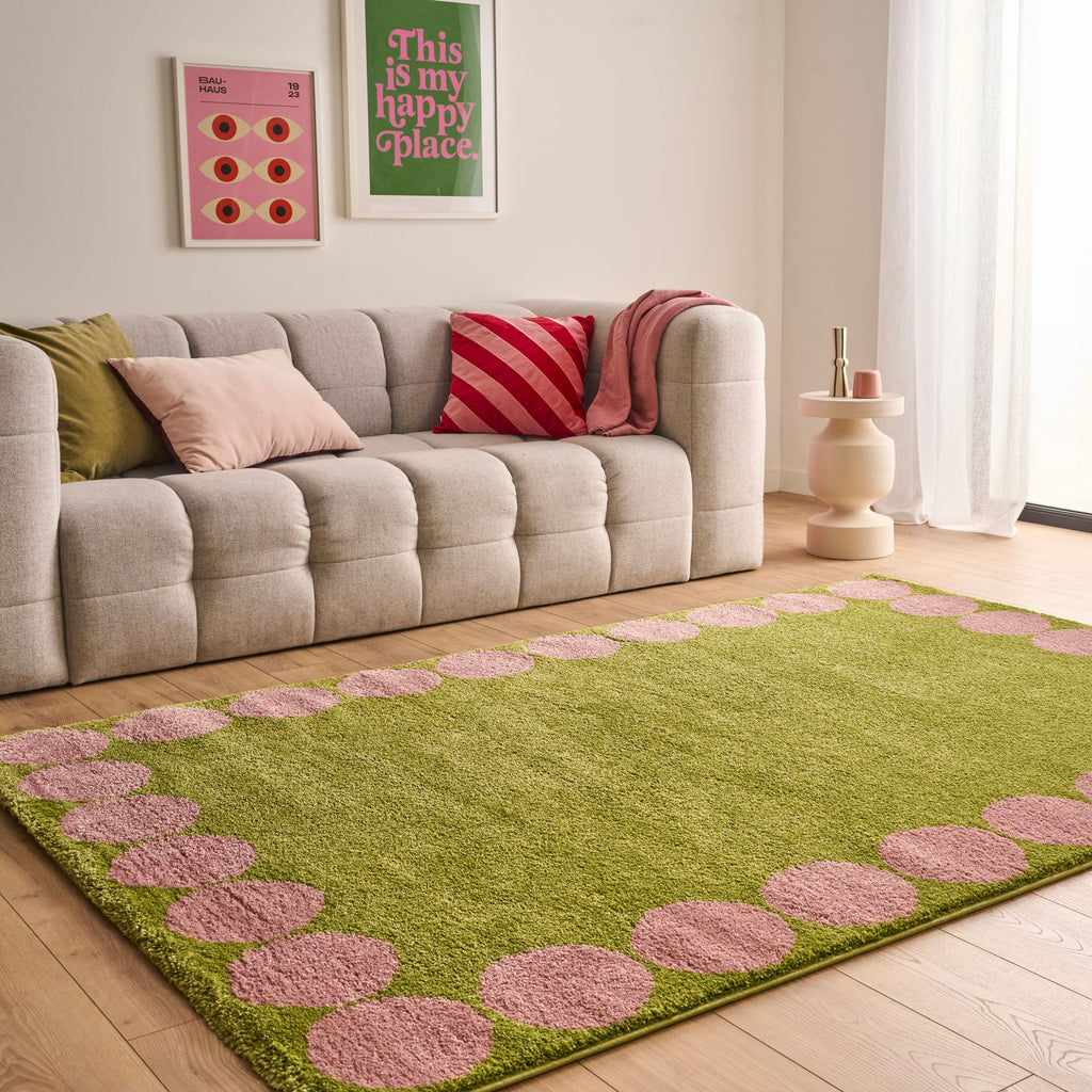 Tapis salon esprit seventies - Vert - Collection Groovy | Nazar Rugs GROOVY