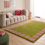 Tapis salon esprit seventies - Vert - Collection Groovy | Nazar Rugs GROOVY