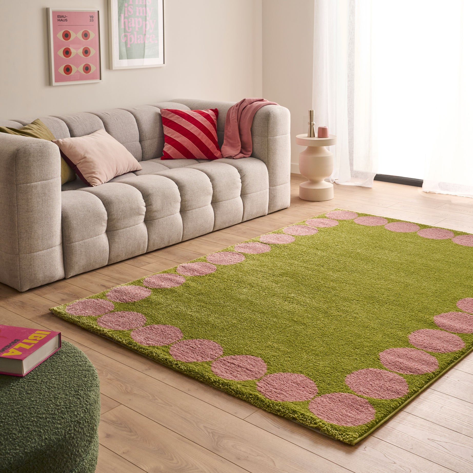 Tapis salon esprit seventies - Vert - Collection Groovy | Nazar Rugs GROOVY