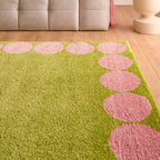 Tapis salon esprit seventies - Vert - Collection Groovy | Nazar Rugs GROOVY
