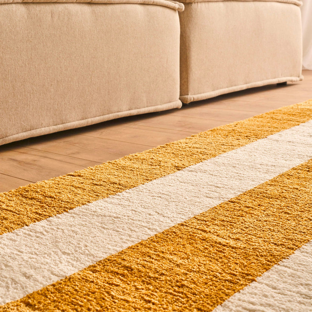 Tapis seventies - Beige rayé - Collection Groovy | Nazar Rugs GROOVY
