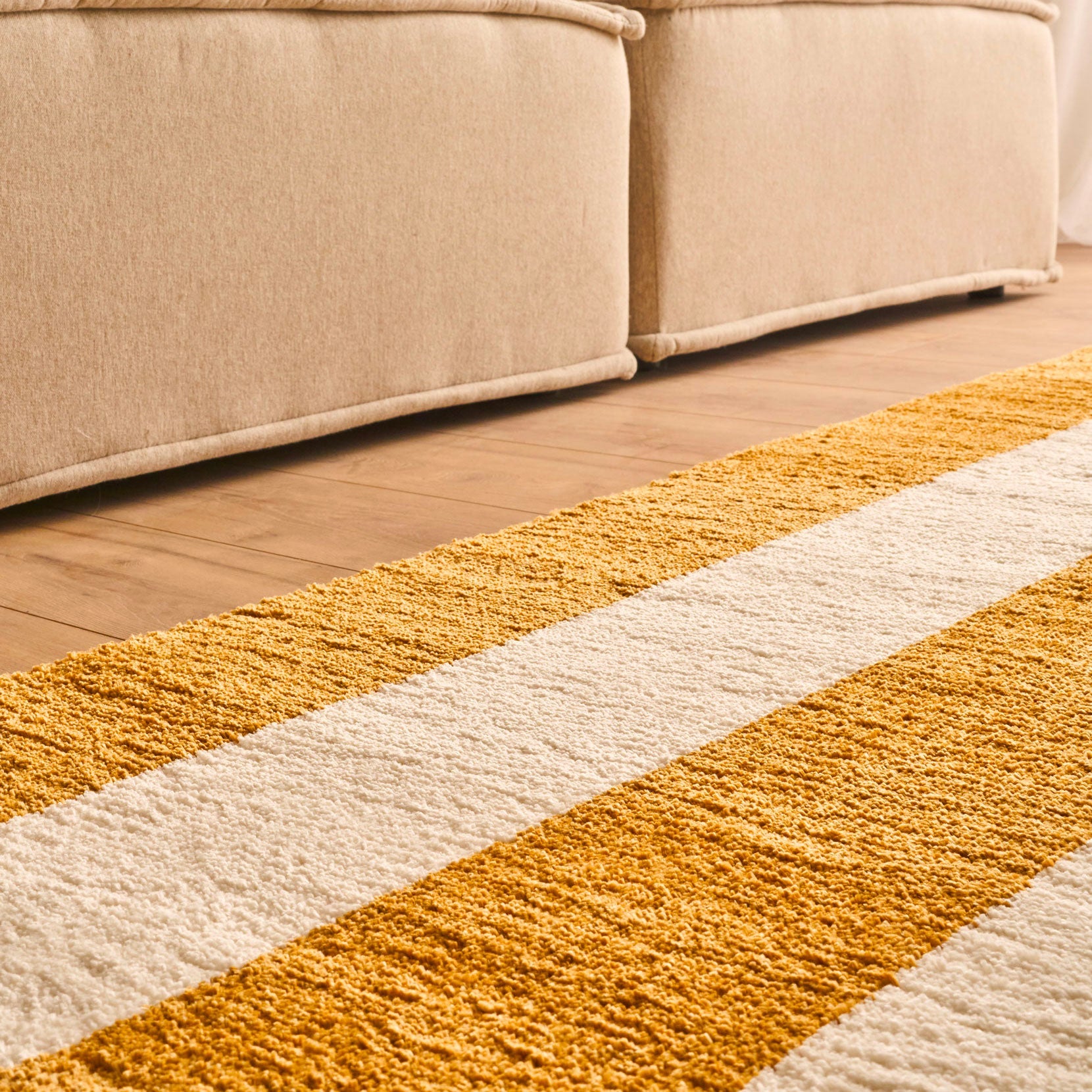 Tapis seventies - Beige rayé - Collection Groovy | Nazar Rugs GROOVY