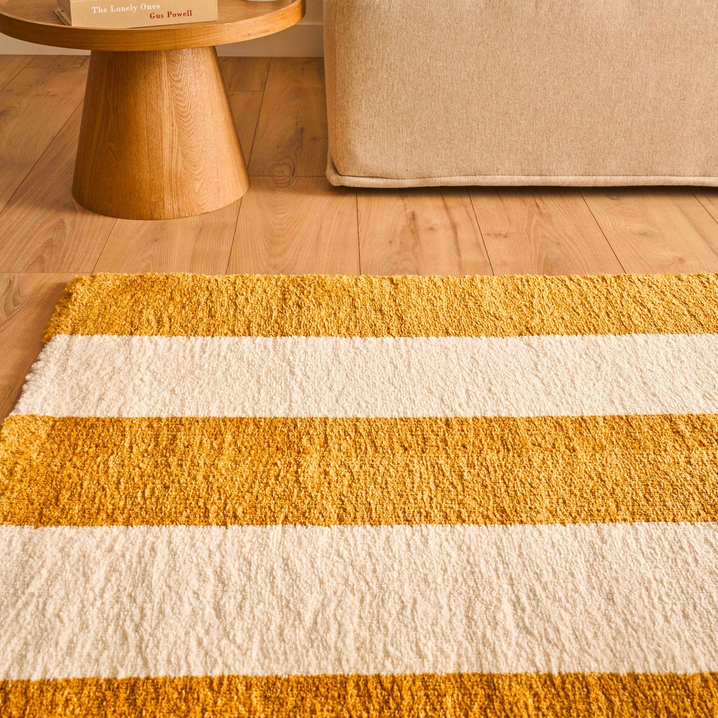 Tapis seventies - Beige rayé - Collection Groovy | Nazar Rugs GROOVY