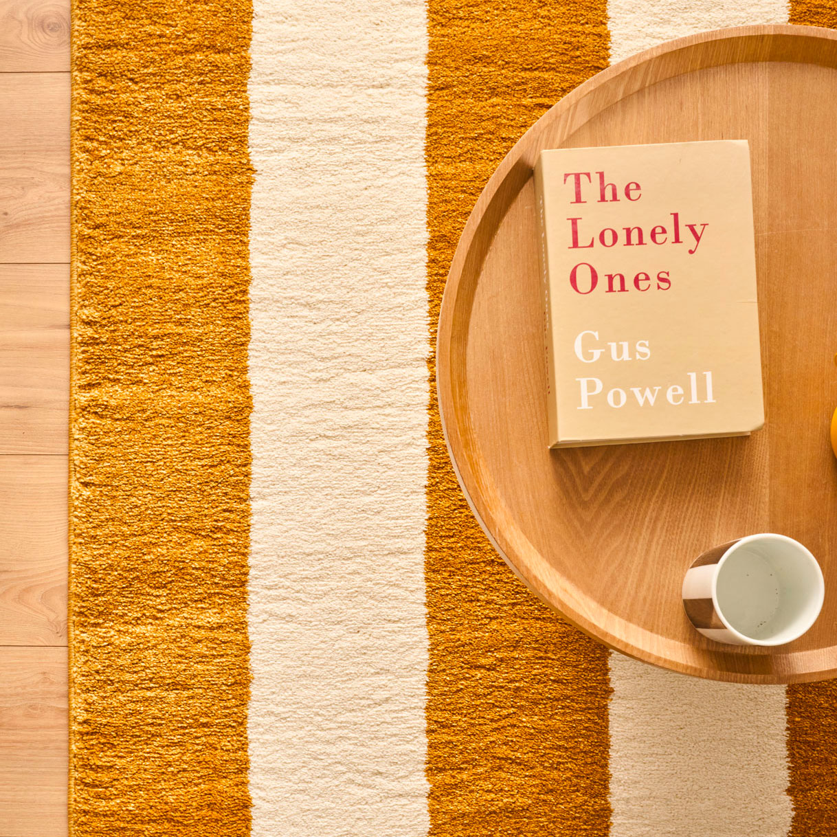 Tapis seventies - Beige rayé - Collection Groovy | Nazar Rugs GROOVY