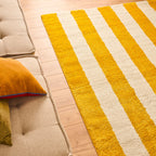 Tapis seventies - Jaune rayé - Collection Groovy | Nazar Rugs GROOVY