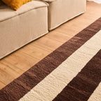 Tapis seventies - Marron rayé - Collection Groovy | Nazar Rugs GROOVY