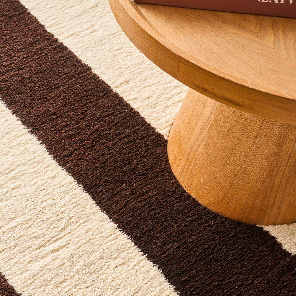 Tapis seventies - Marron rayé - Collection Groovy | Nazar Rugs GROOVY
