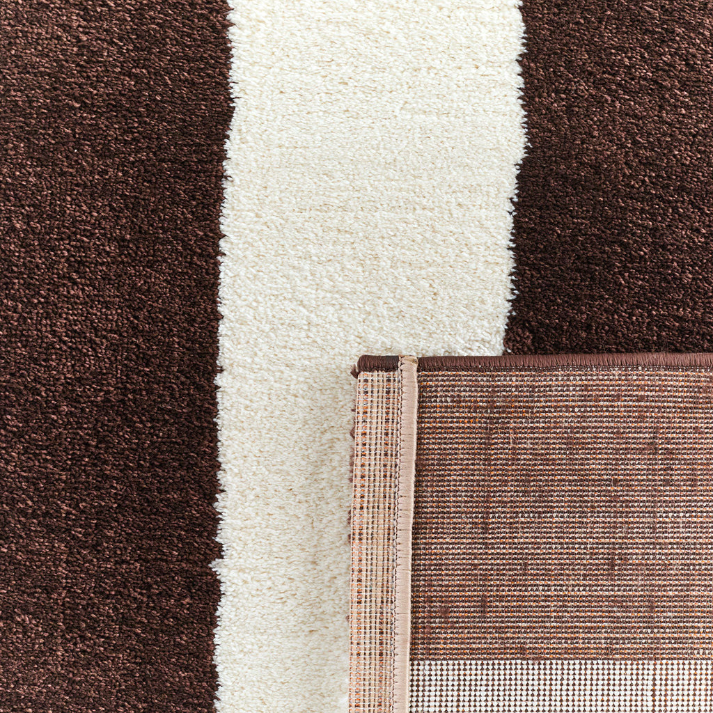 Tapis seventies - Marron rayé - Collection Groovy | Nazar Rugs GROOVY