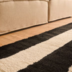 Tapis seventies - Noir rayé - Collection Groovy | Nazar Rugs GROOVY