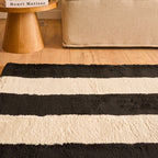 Tapis seventies - Noir rayé - Collection Groovy | Nazar Rugs GROOVY