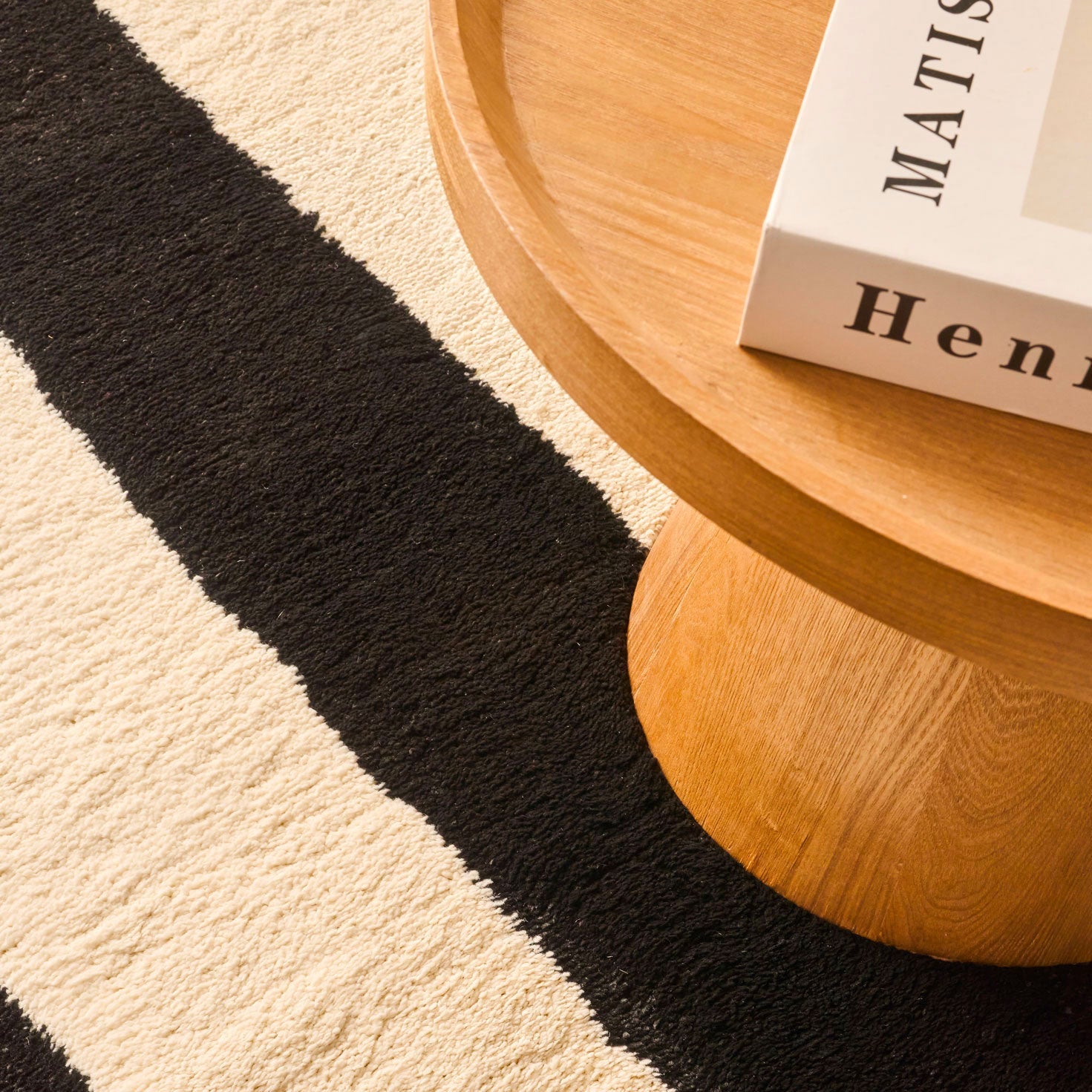 Tapis seventies - Noir rayé - Collection Groovy | Nazar Rugs GROOVY