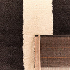 Tapis seventies - Noir rayé - Collection Groovy | Nazar Rugs GROOVY