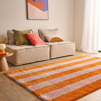 Tapis seventies - Orange rayé - Collection Groovy | Nazar Rugs GROOVY
